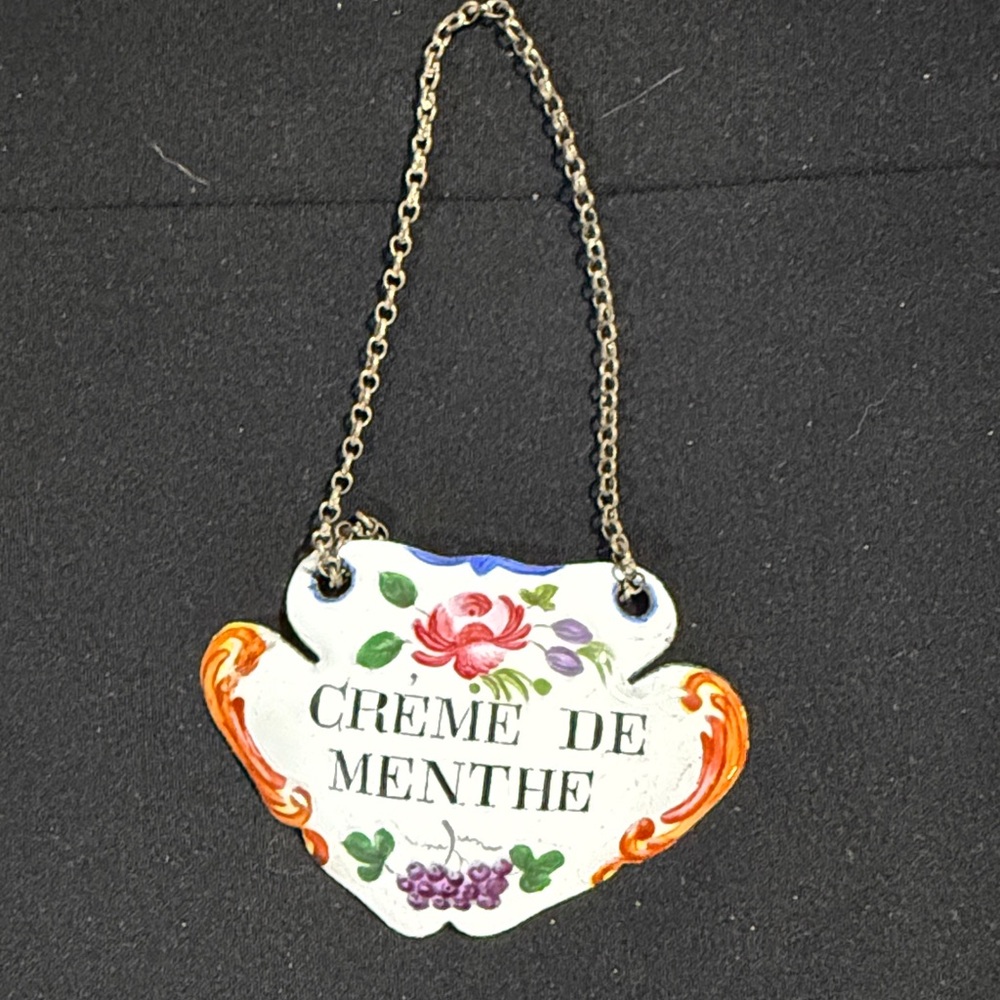 Vintage Crème de Menthe Bottle Label